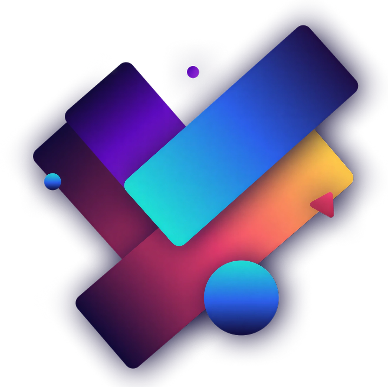 Customer Boost – gradientová geometrická kompozice