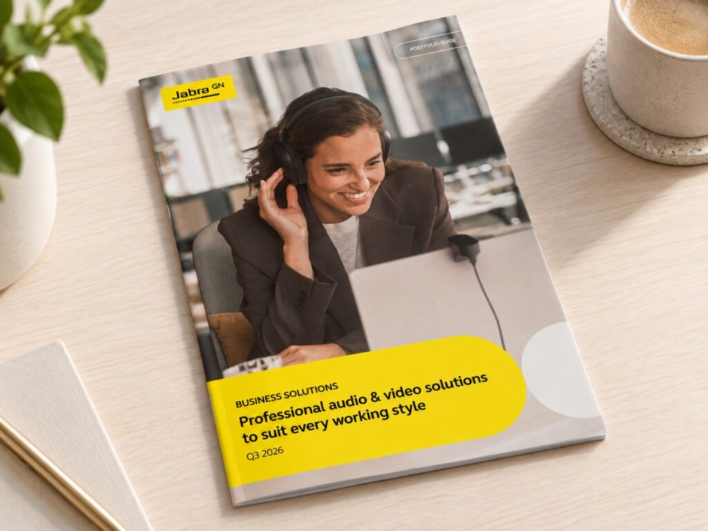Portfolio Guide Jabra – tištěný produktový průvodce