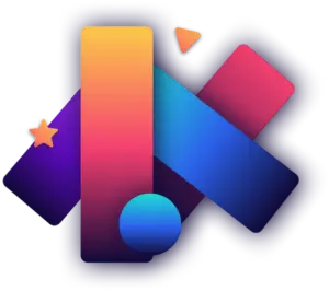Product Studio – gradientová geometrická kompozice